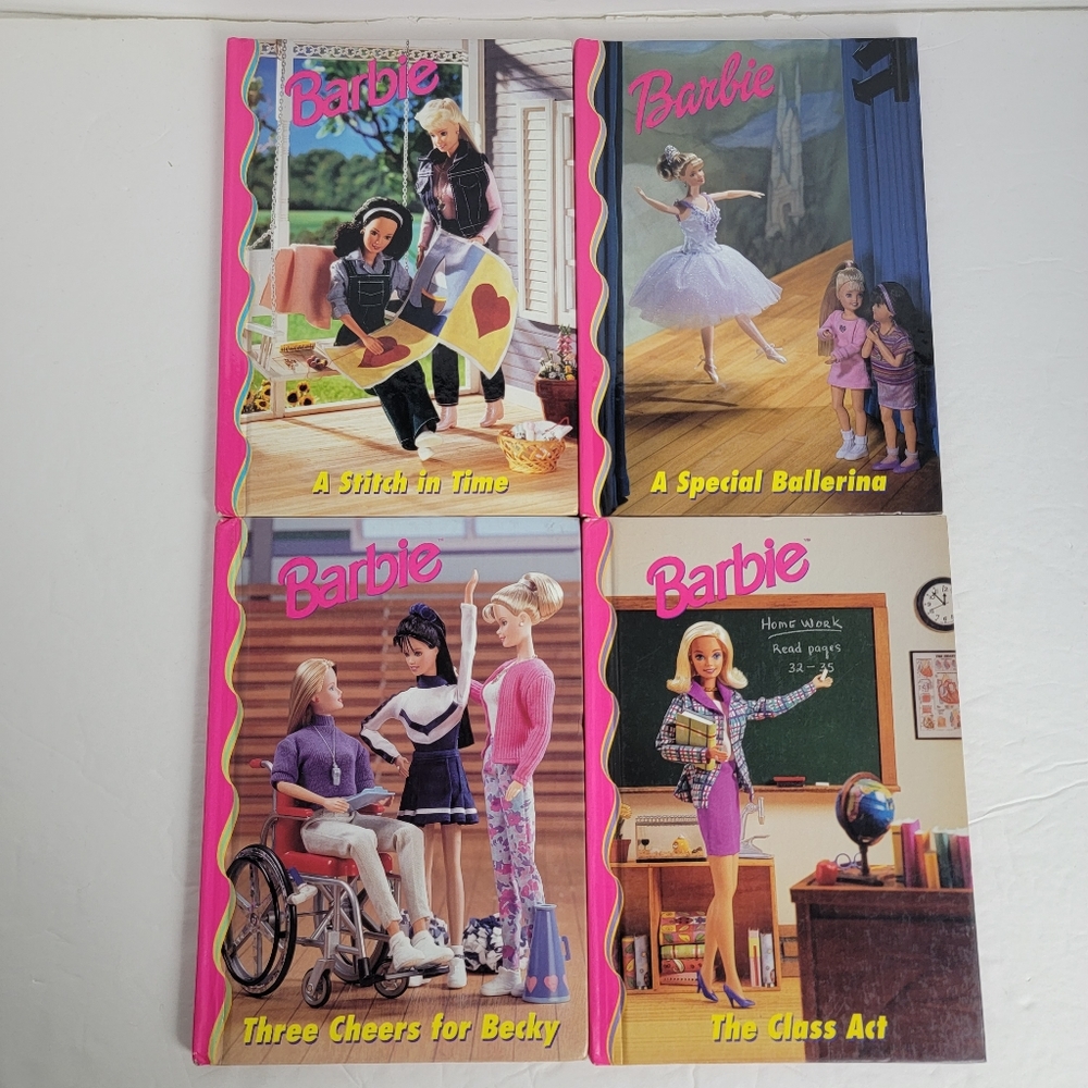 Vintate 90s Barbie and Friends Books Set of 4